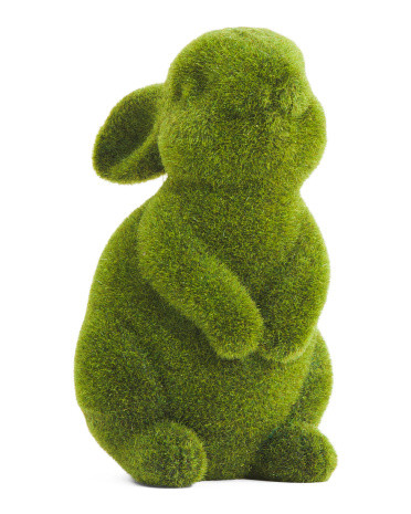 7in Flocked Bunny | TJ Maxx