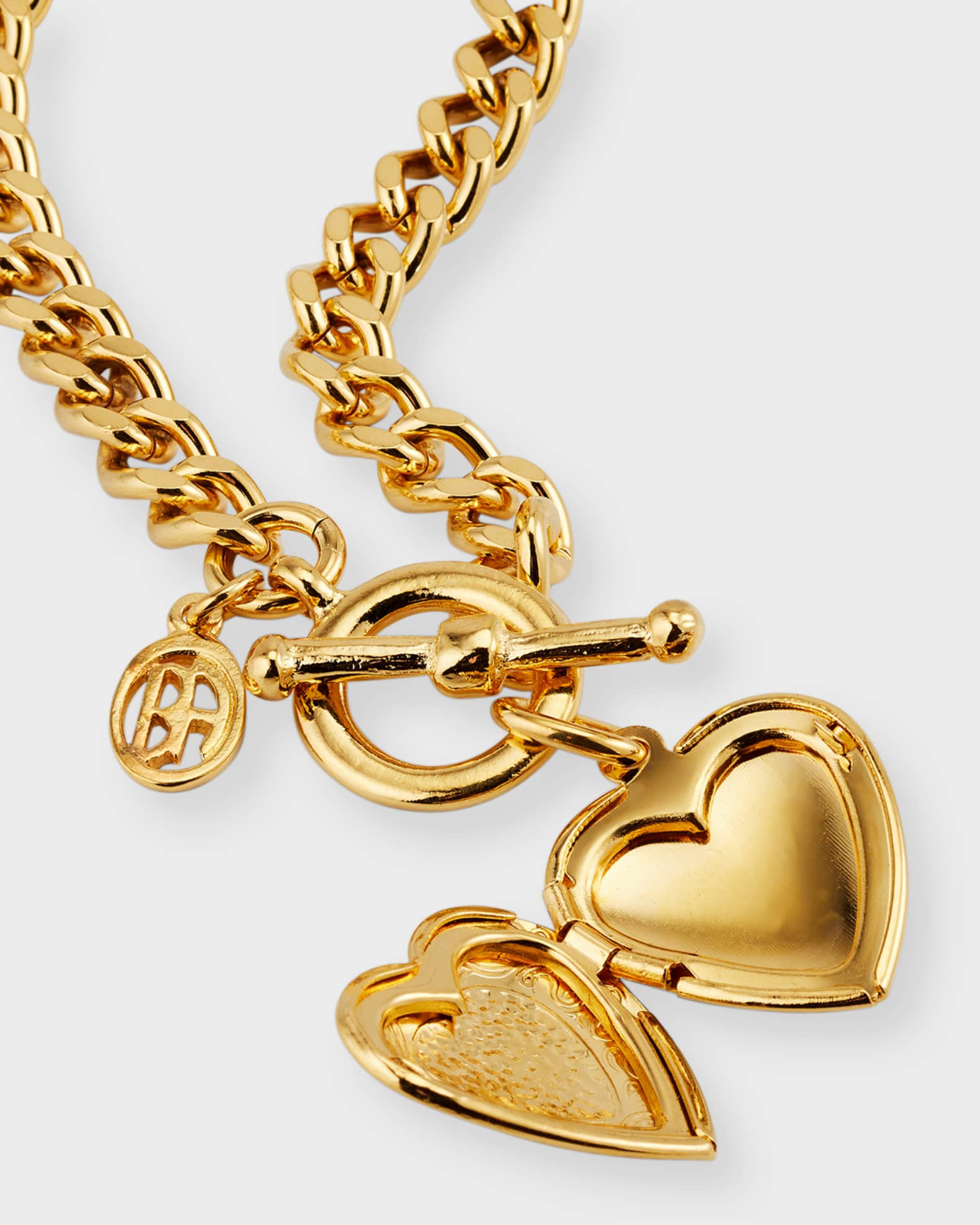 Toggle Bracelet with Heart Locket | Neiman Marcus