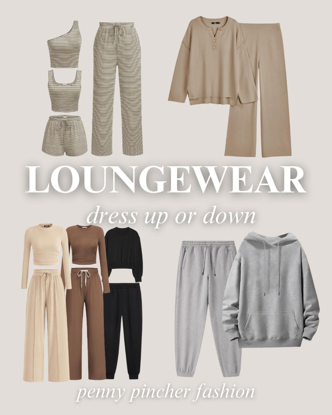 Loungewear that can be dressed up or down. Cuteee

#LTKActive #LTKFindsUnder100 #LTKFindsUnder50