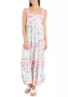 Women's Sleeveless Tiered Printed Dress | Belk