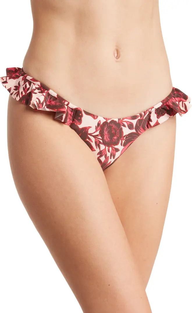 Maaji Rose Kali Ruffle Cheeky Cut Bikini Bottoms | Nordstromrack | Nordstrom Rack