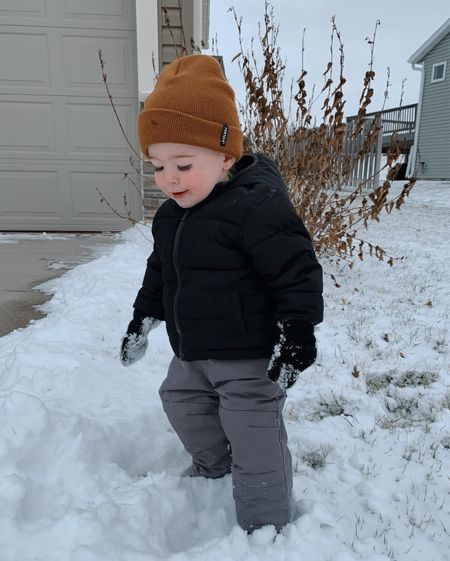 Putting our toddler snow gear to the test in our first winter snow fall ❄️

Mom and toddler approved ✔️

#LTKbaby #LTKfindsunder50 #LTKkids