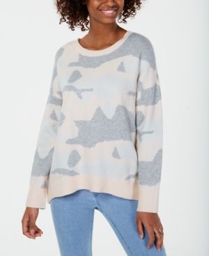 Ultra Flirt By Ikeddi Juniors' Camo Pullover Sweater | Macys (US)