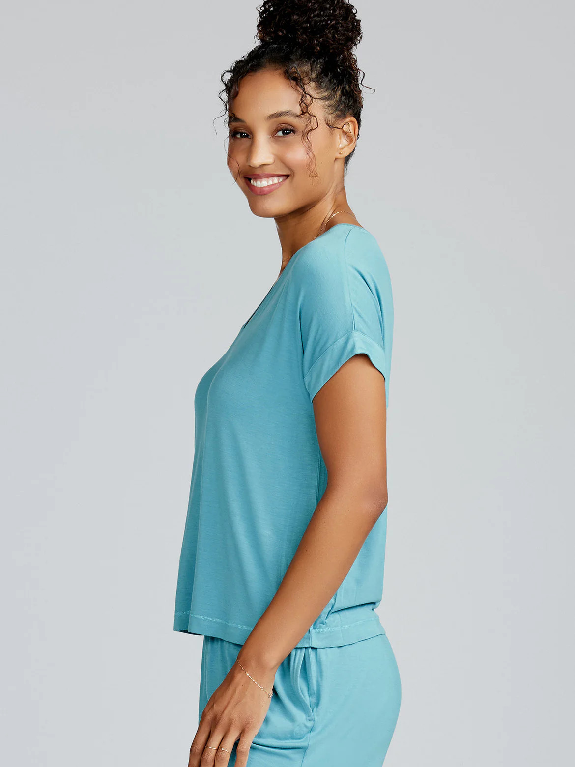 Bamboo Silk Sleep V-Neck T-Shirt | tasc Performance