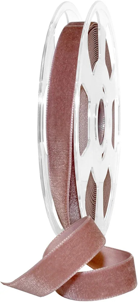 Morex Ribbon Nylvalour Velvet Ribbon, Nylon, 5/8 inch by 11 Yards, Rosy Mauve, Item 01215/10-263,... | Amazon (US)