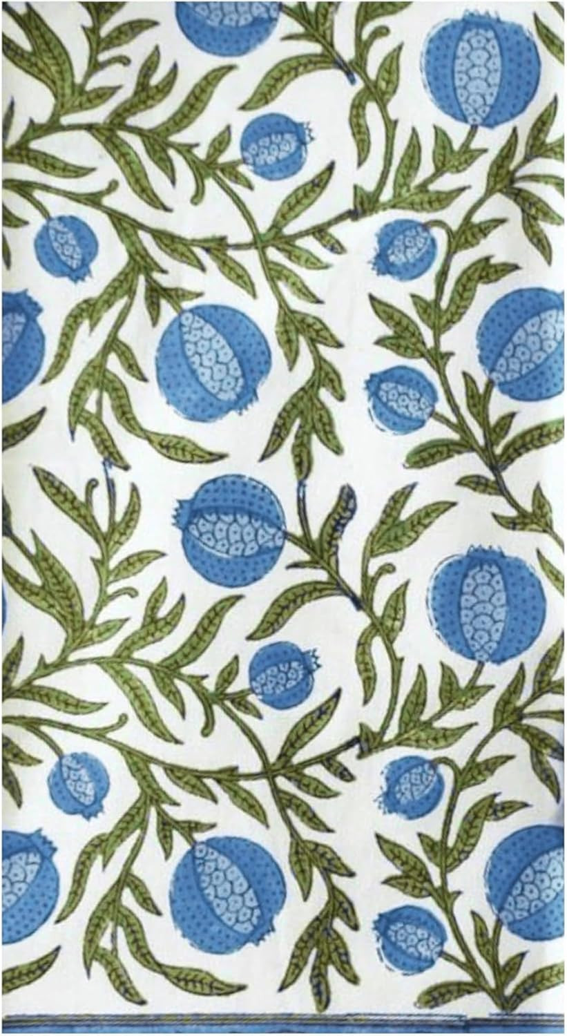 Stxy's 3ply Pomegranate Napkins (45ct) (Bleed-Free & Non-Toxic Ink) green blue and white disposab... | Amazon (US)