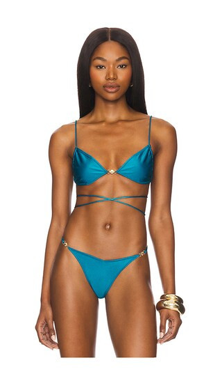 Sommer Swim Ella Bikini Top in Royal. - size XS | Revolve Clothing (Global)
