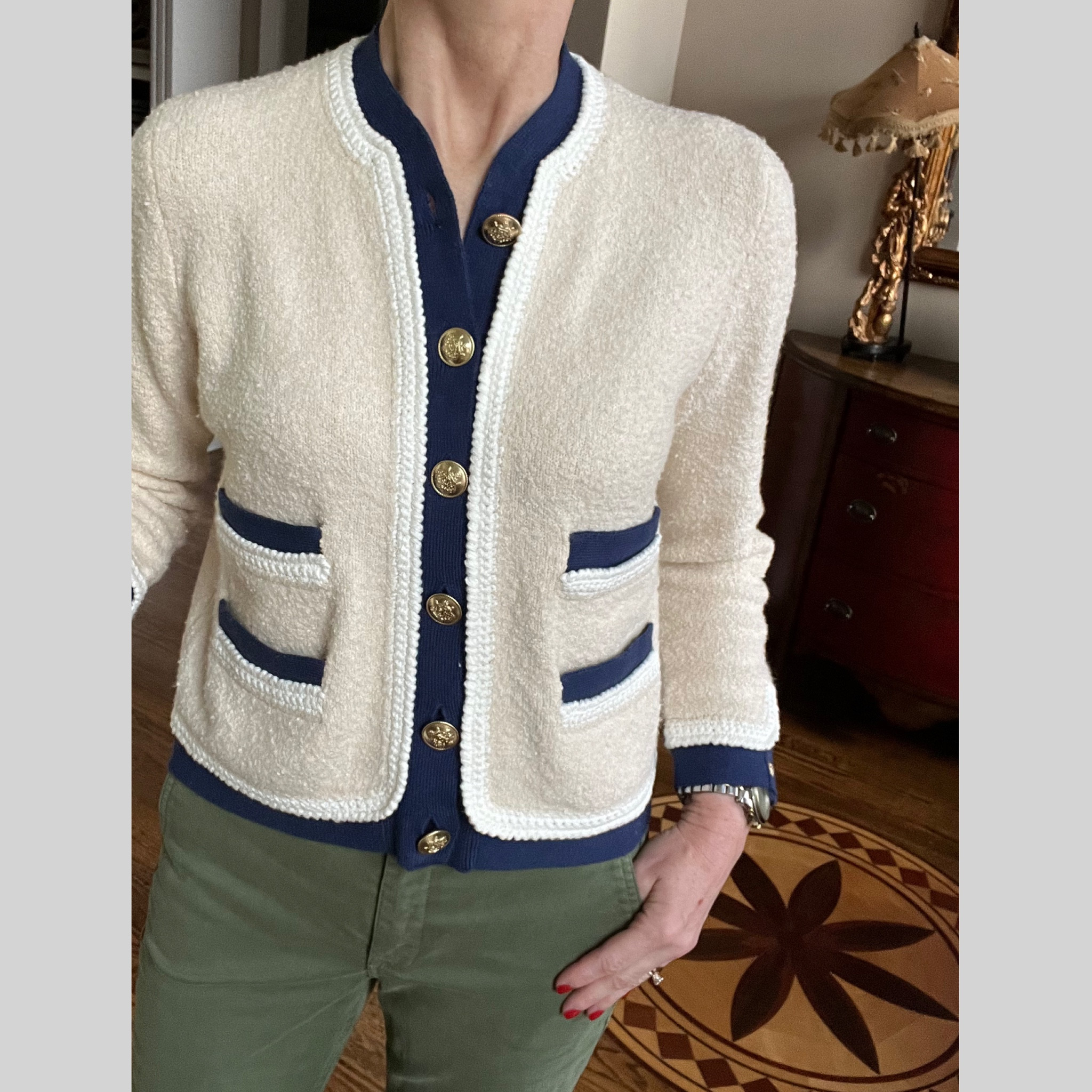Textured Boucle Lady Jacket 🤍💙// #igblogger #preppy #preppystyle #metoday #mystyle #styleinspiration #styleoftheday #stylediaries  #fashionblogger #fashiondiaries #fashionblog #liketkit  #styleover50 #50plusandfabulous #fashionover50 #50plusblogger #instastyle @liketoknow.it  #jcasofinstagram #jcrew 