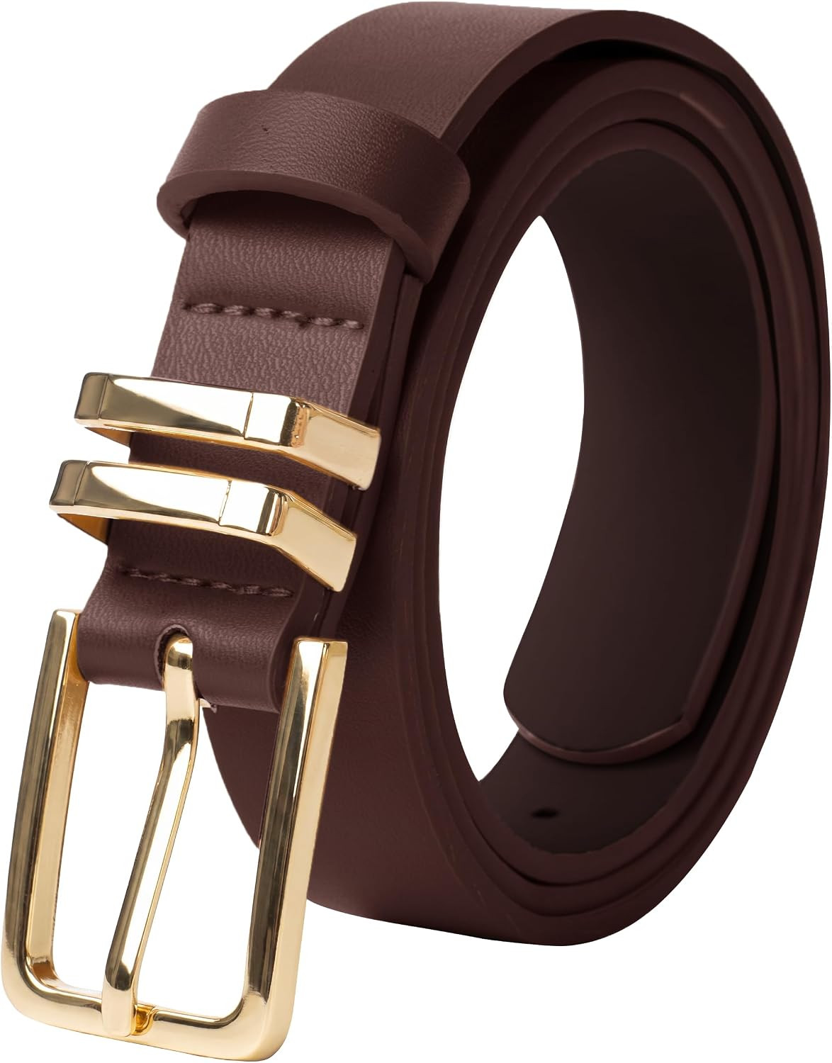GRACE KARIN Womens Belts for Jeans Pants Leather Belt with Buckle | Amazon (US)