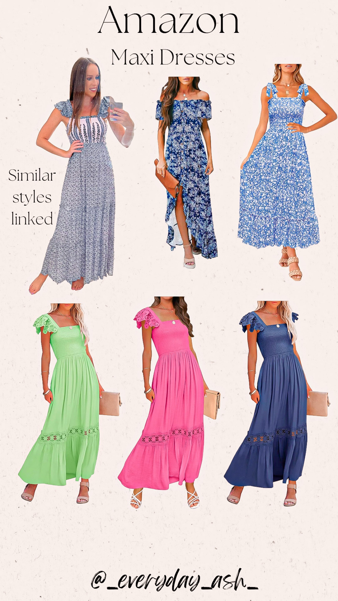 Must have item 💙

A maxi dress is a must for me! So easy to dress up or down ☺️

If the dress is very colorful or has a pattern - I would let that be the statement. If it’s more simple you could easily pair it up with fun statement earrings or a fun purse ! 

I’ve linked shoes and jackets to help pair it with ☺️☺️

I wear my true size in a maxi which is a small 💙

Maxi dress, marshalls dress, amazon finds, amazon dress, vacation dress, graduation dress, party dress, beach outfit, Jean jacket, women’s sandals, shoes, sneakers, how to style, bright colors, long dresses, amazon finds, family photos outfits 

#LTKstyletip #LTKFind #LTKxPrimeDay