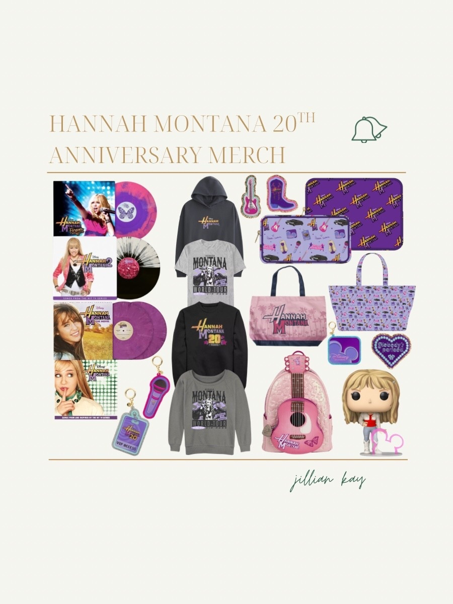 Hannah Montana merchandise celebrating the 20th anniversary! 💜

Vinyls, funko pops, apparel, and accessories from stoney clover lane and more! 

Ig: @jkyinthesky 

#disney #disneychannel #hannahmontana #disneyaccessories #disneymusic #mileycyrus #mileystewart #disneymerch #disneylife #disneylifestyle #disneygirl #nostalgia 

#LTKHome #LTKselfcare #LTKSeasonal
