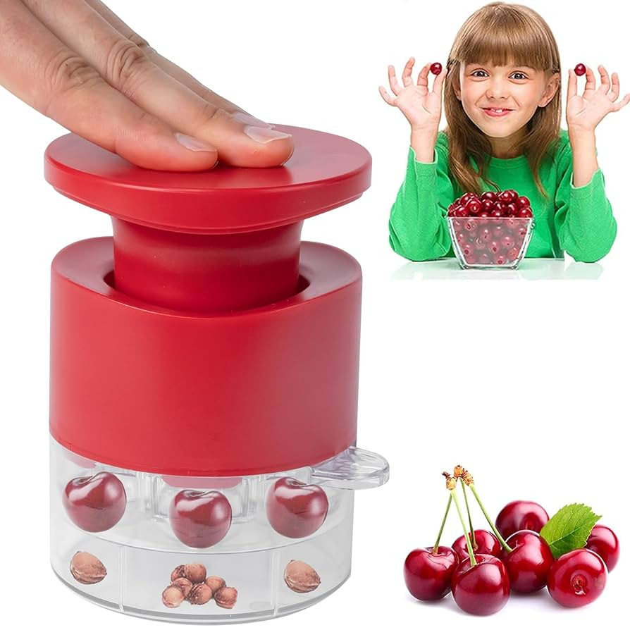 Cherry Pitter Tool 7-in-1, Portable Cherries Seed Remover, Fruit Pit Core Remover for Make Fresh ... | Amazon (US)