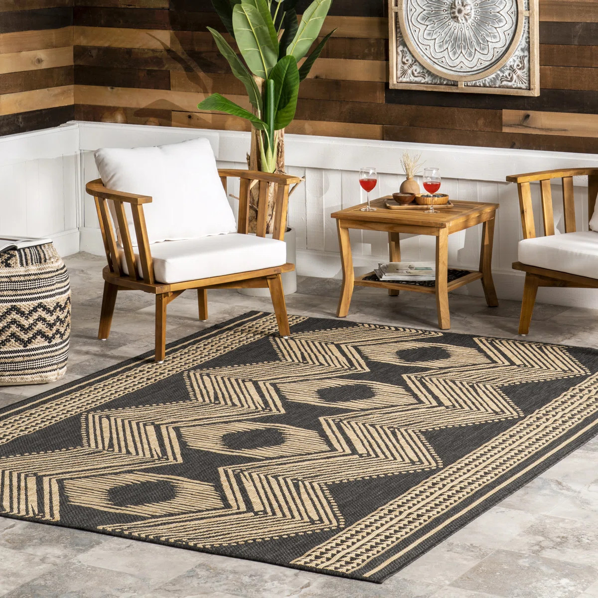 Tribal Indoor/Outdoor Area Rug | Wayfair North America