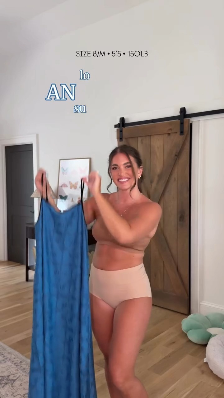 true to size medium in the anthro look dress & sized up to the L in the full coverage undies I wear all the time 

 #LTKdayinmylife #LTKgrwm #LTKootd