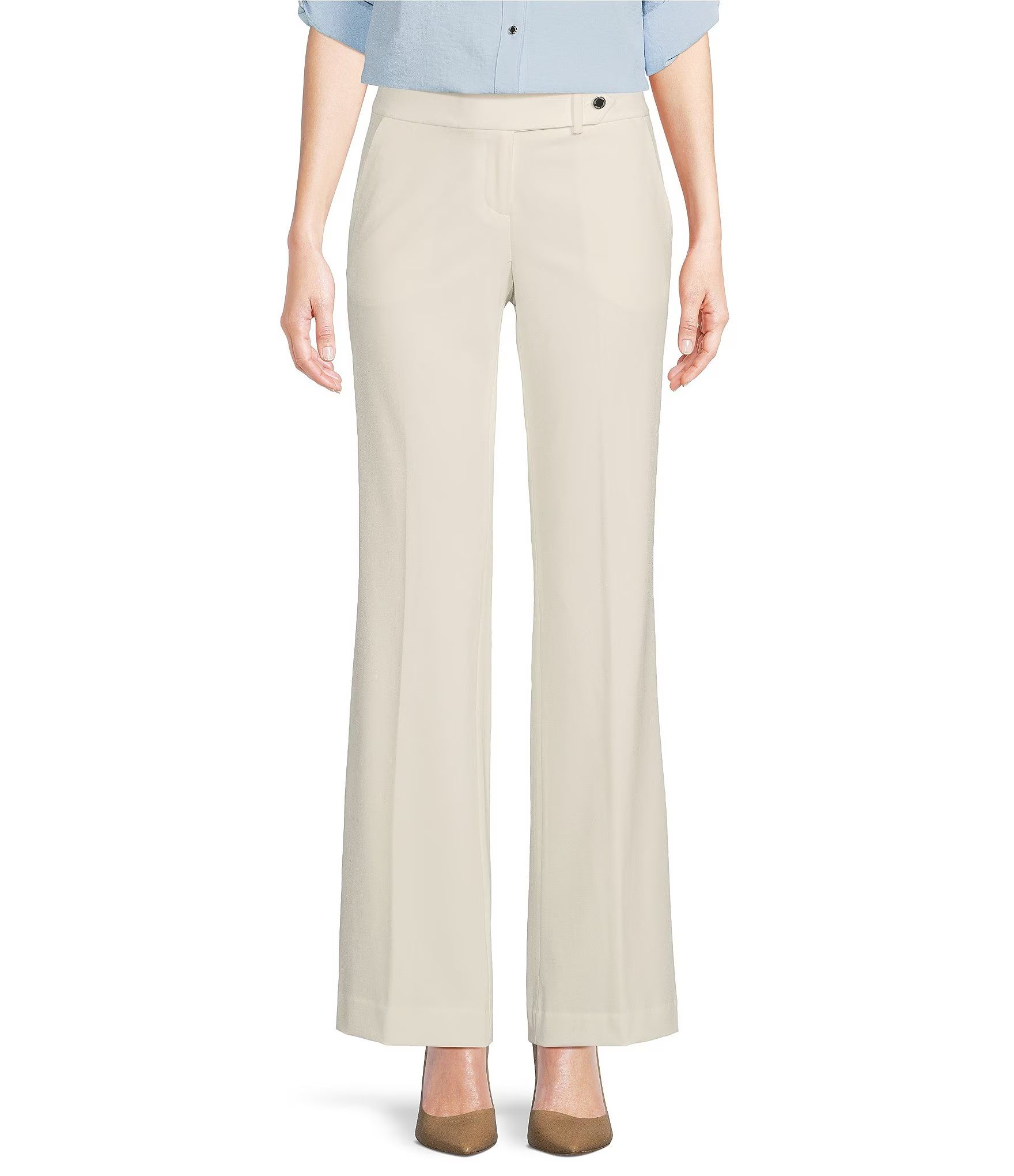 Calvin Klein Classic Fit Flare-Leg Pants | Dillards Inc.