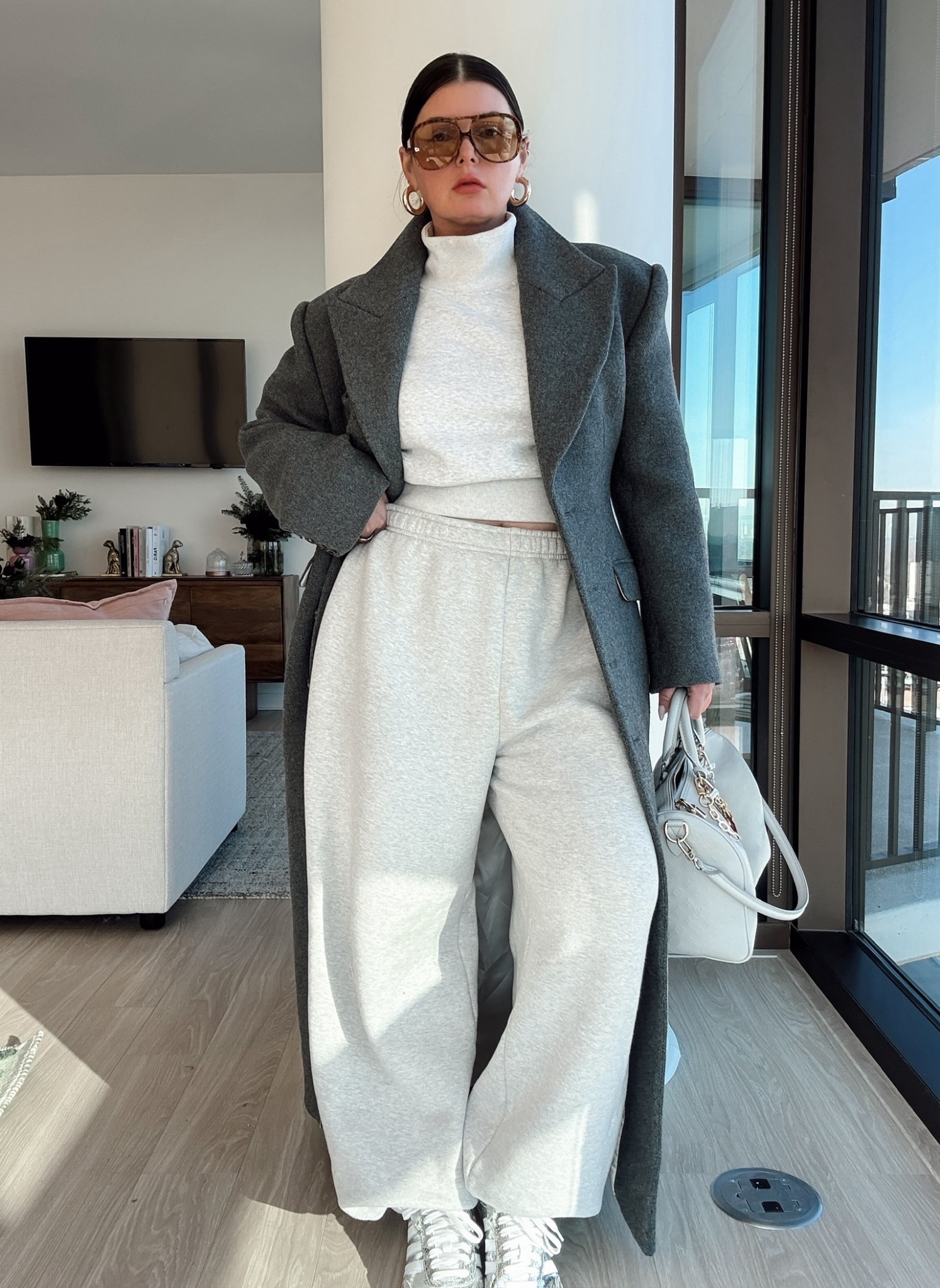 Winter outfit 
Sweats
Coat

#LTKSeasonal #LTKValentine