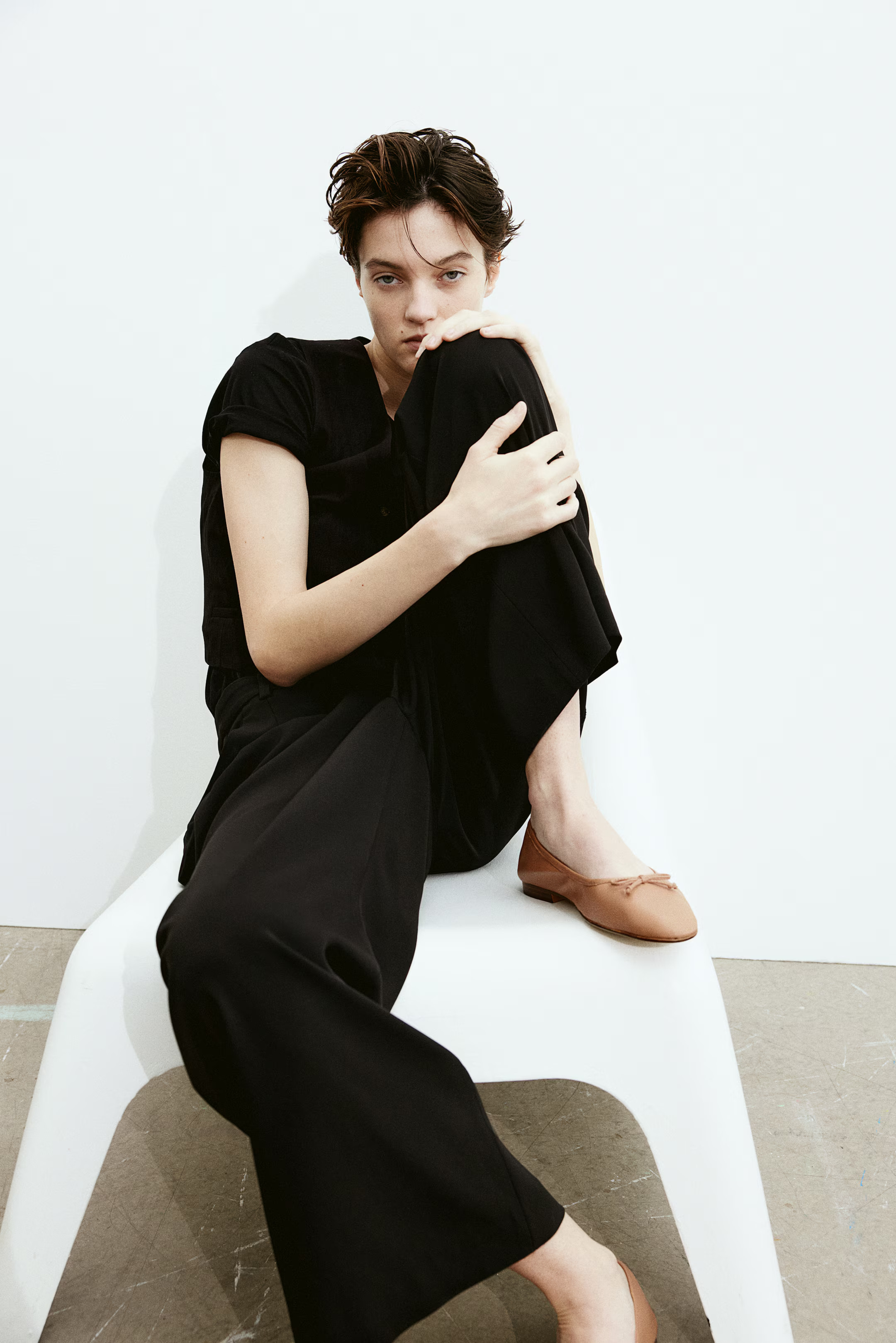 Leather ballet pumps | H&M (UK, MY, IN, SG, PH, TW, HK)