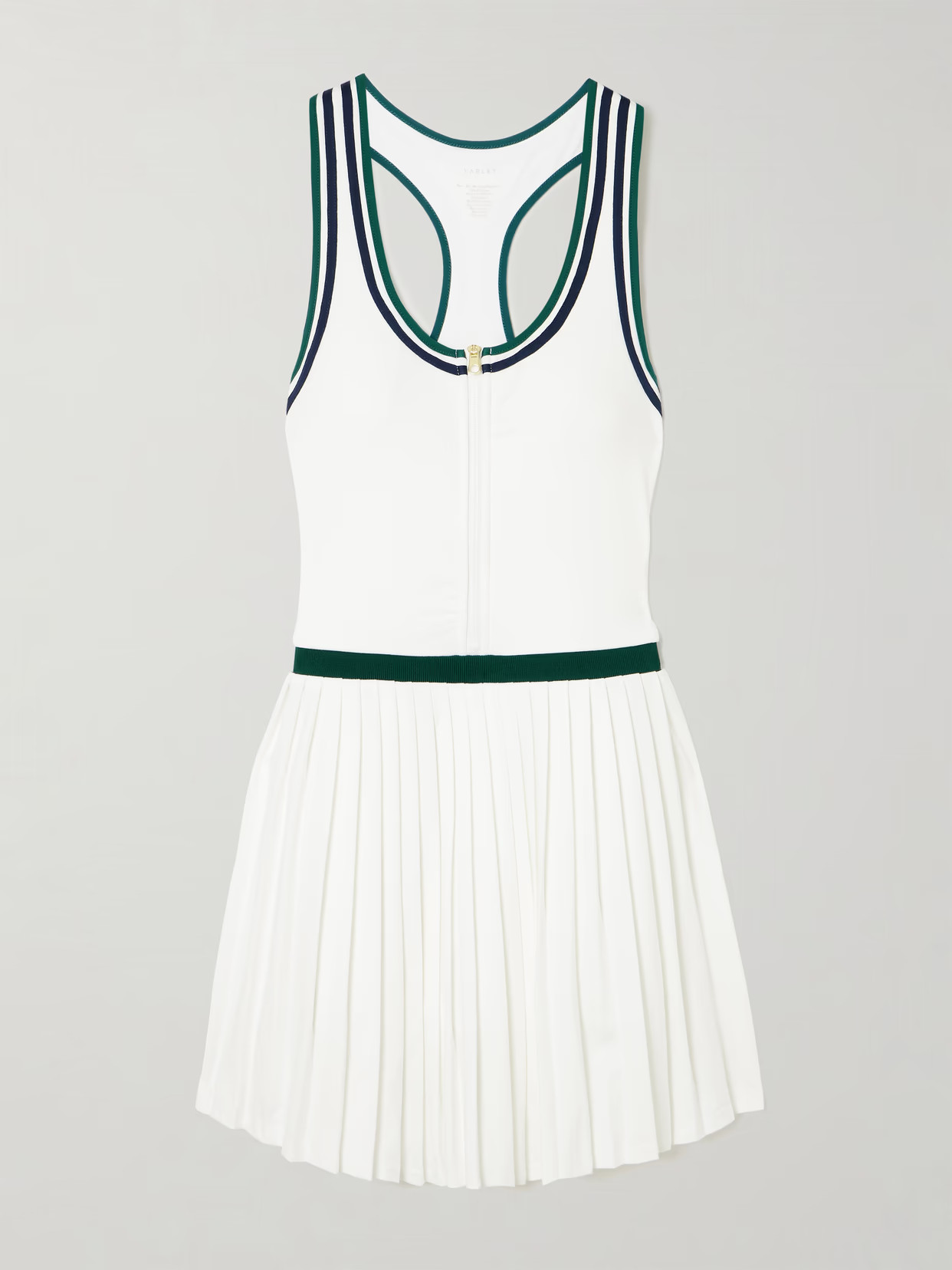 Varley - Jane Court Pleated Stretch-jersey Mini Dress - White | NET-A-PORTER (US)