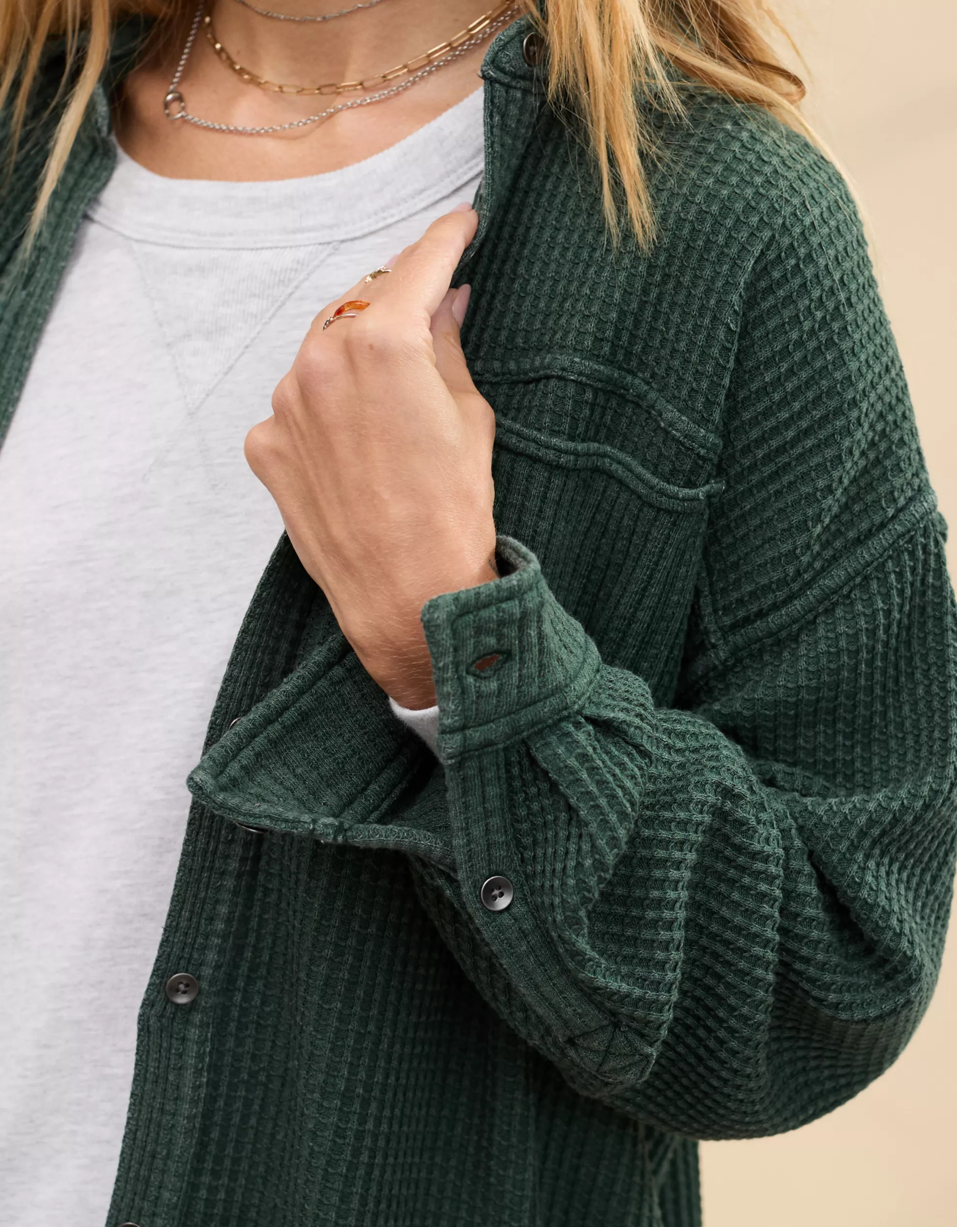 Aerie Anytime Fave Waffle Shirt | Aerie