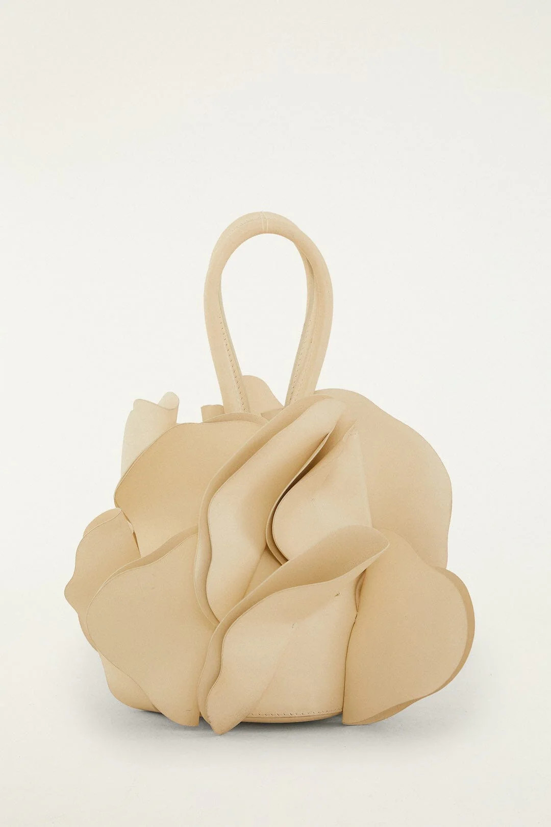 Beige Leather Flower Bag | FARM Rio | FarmRio (US)