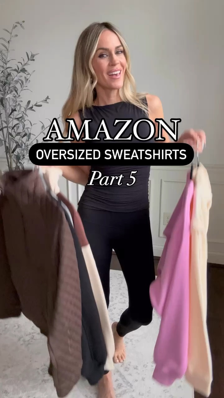 Amazon oversized sweatshirts - part 5
Love these sweatshirts to pair with leggings! Wearing size small in each! 
Xs in leggings


#LTKFindsUnder50 #LTKStyleTip #LTKOver40