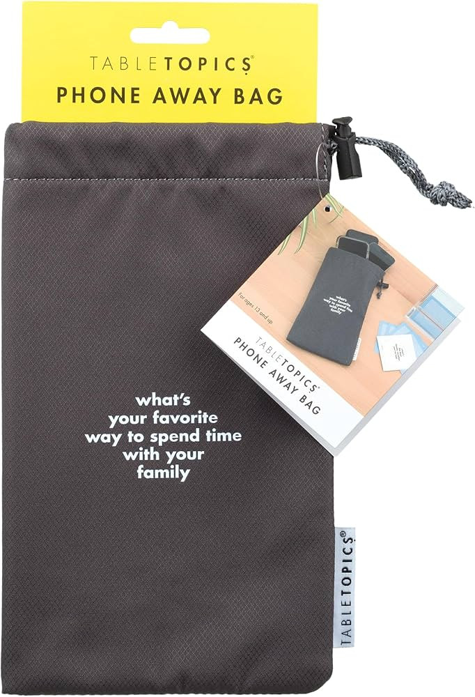 TableTopics Phone Away Bag (Family): Hide Distracting Phones for Quality Family Time, Screen-Free... | Amazon (US)