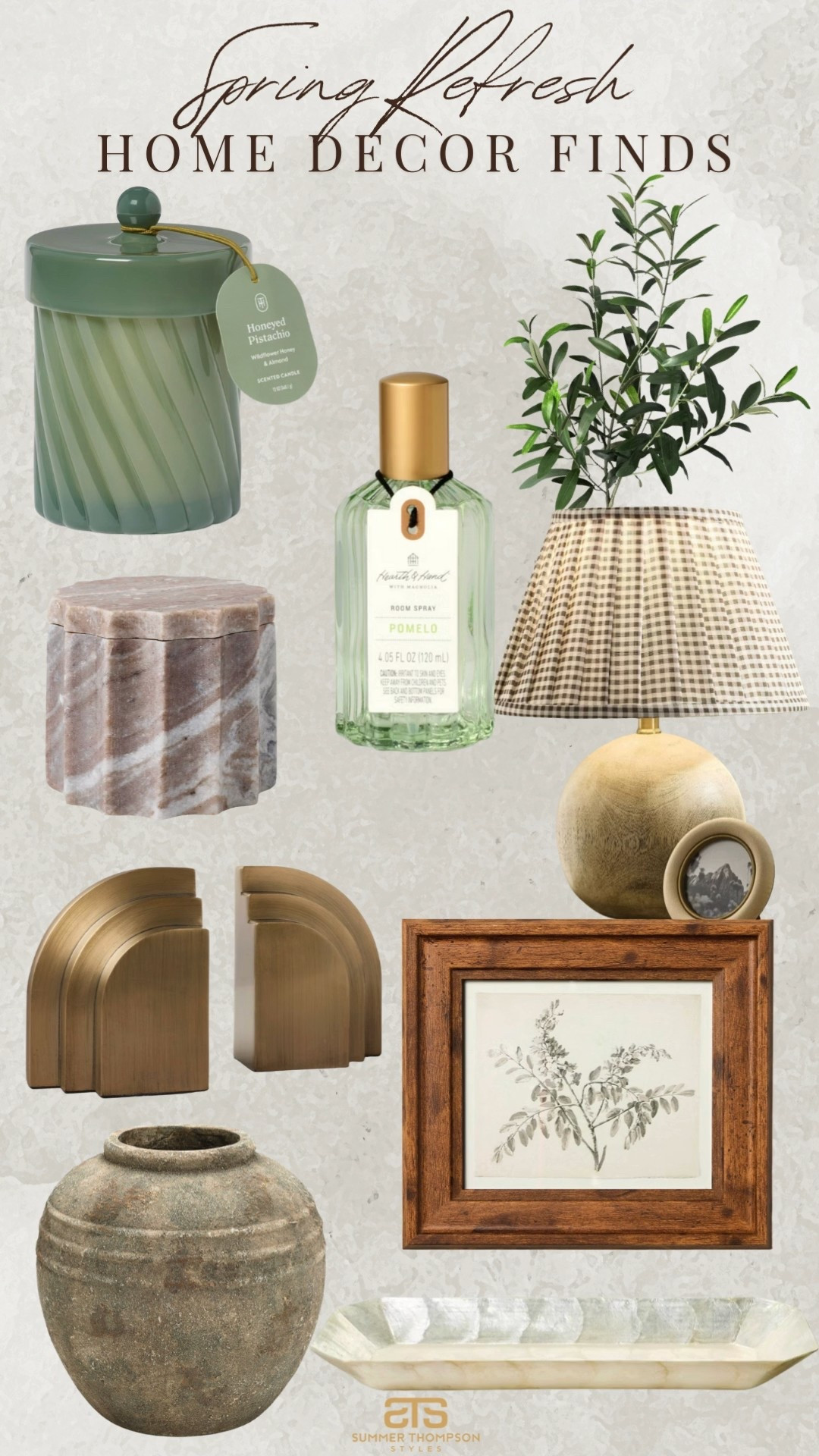 Affordable spring home favorites from Target! 

Stoneware vase wall art table lamp room spray candle marble jar bookends faux stems affordable home target home 

#LTKSeasonal #LTKHome