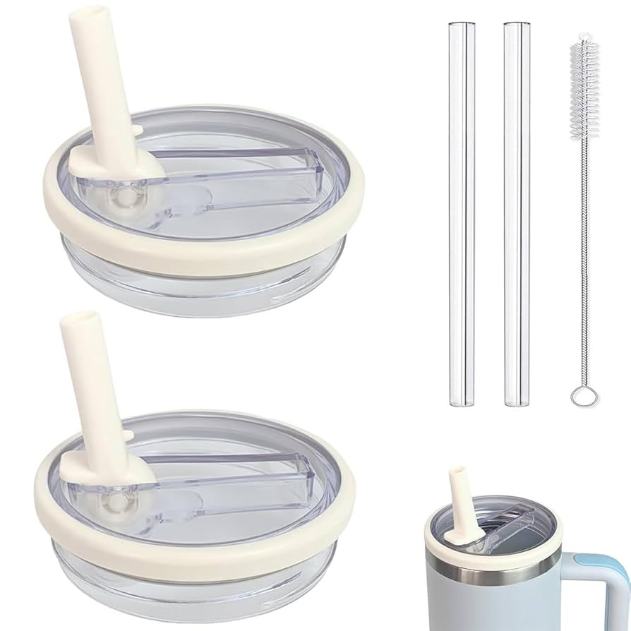 40 oz Leak Proof Flip Straw for Stanley Lid Tumbler Lid Replacement No Spill Proof for Stanley 40... | Amazon (US)
