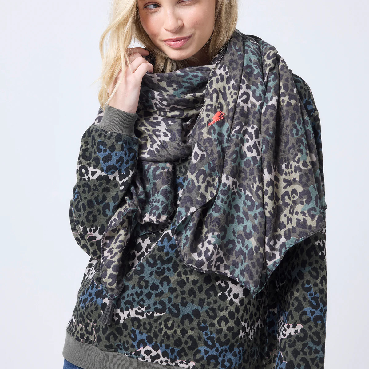 Khaki Wild Camo Charity Super Scarf Scamp & Dude | Scamp & Dude