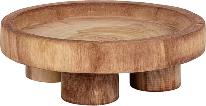 Bloomingville Paulownia Wood Pedestal Tray | Amazon (US)