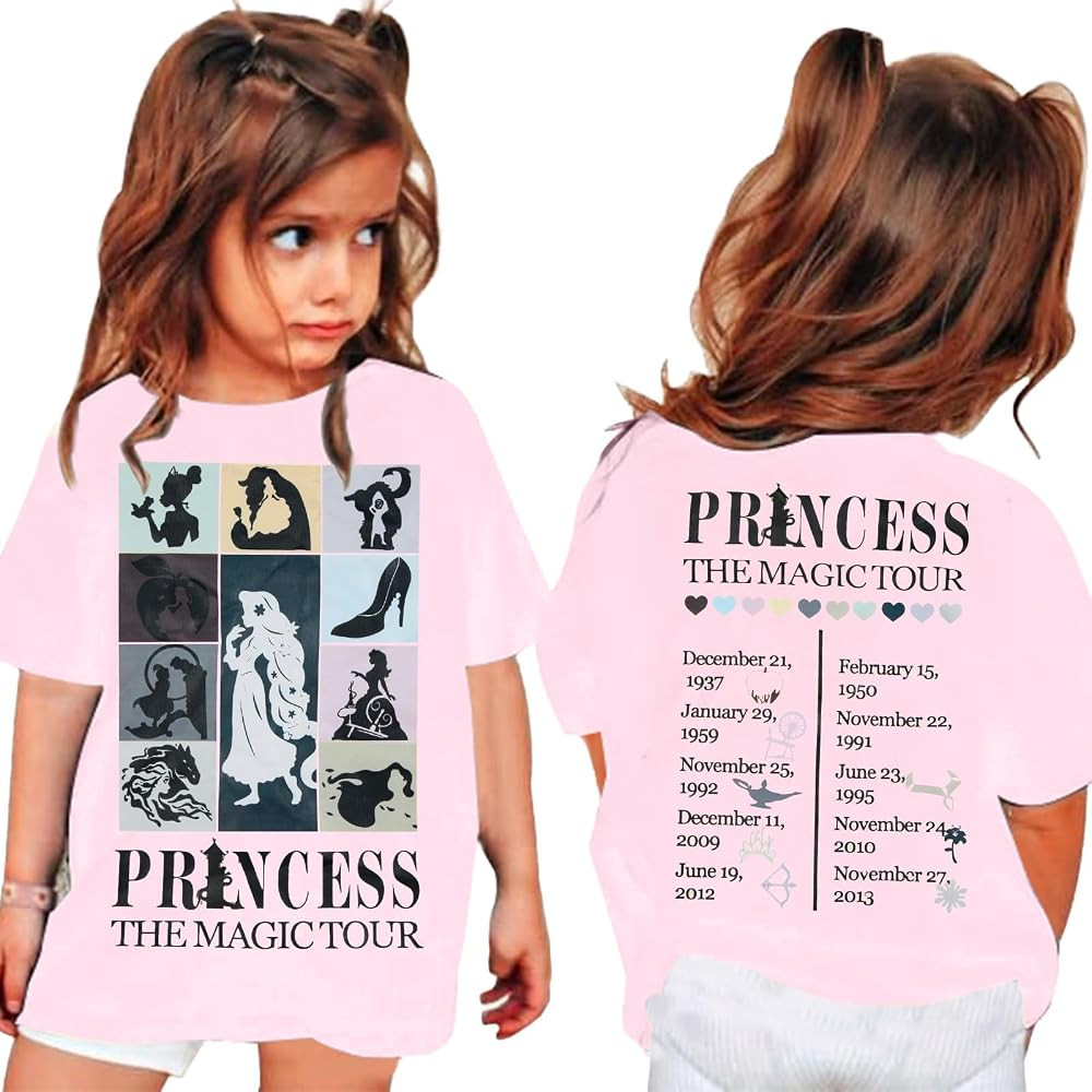 Princess Shirts Toddler Girl Magic Kingdom Kid Shirt Girls Trip Tee Holiday Magical Castle Vacati... | Amazon (US)