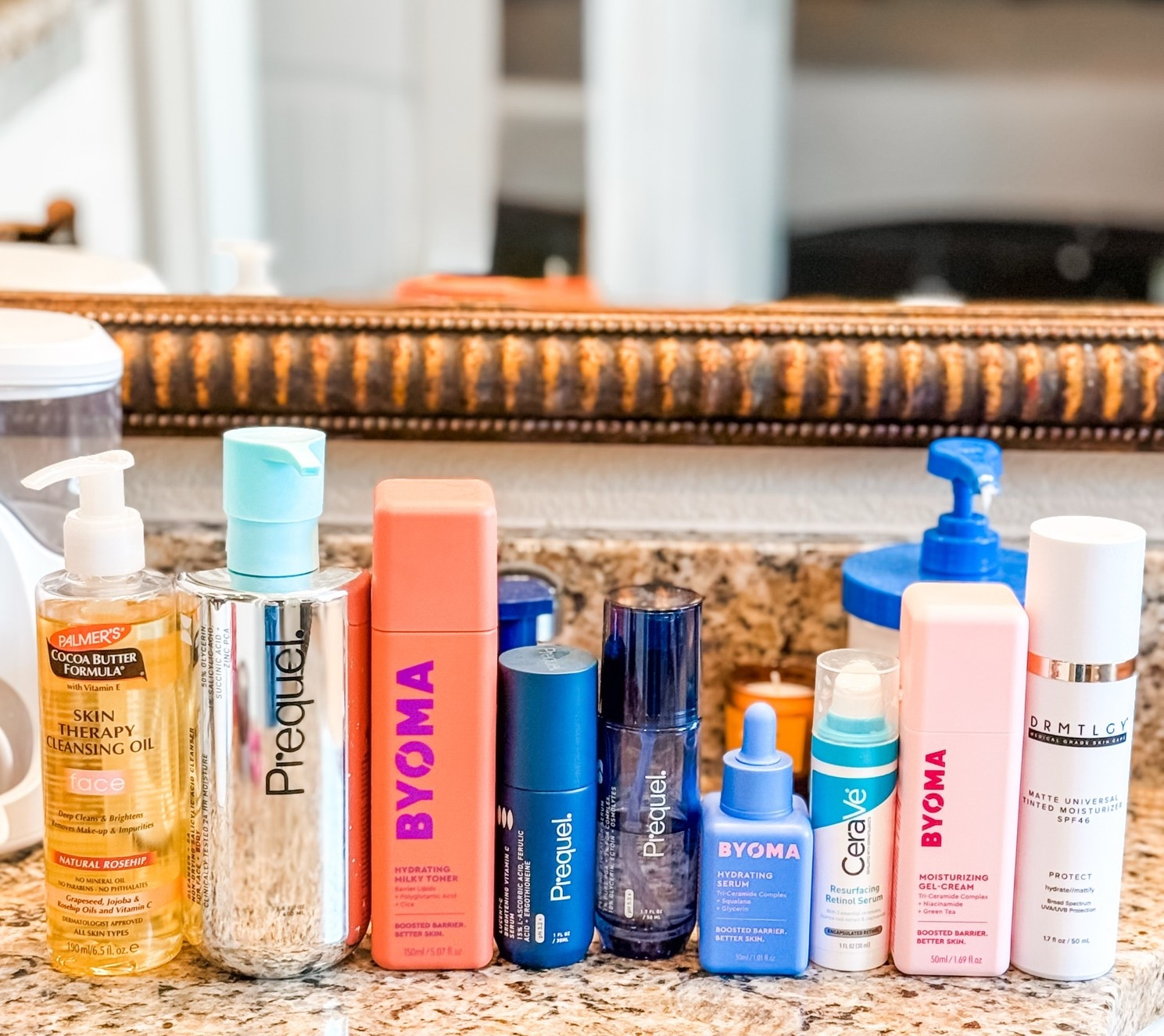 Skincare line up. 
These are skincare finds I really like. 
Skincare background I have naturally oily skin with visible pores. 
Oh and a side of rosacea for fun.

#LTKOver40 #LTKBeauty #LTKgrwm