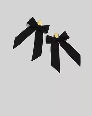 Satin Bow Statement Earrings | Madewell