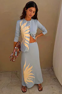 Ice Blue Sol Dorris Skirt | Never Fully Dressed (UK & IE)