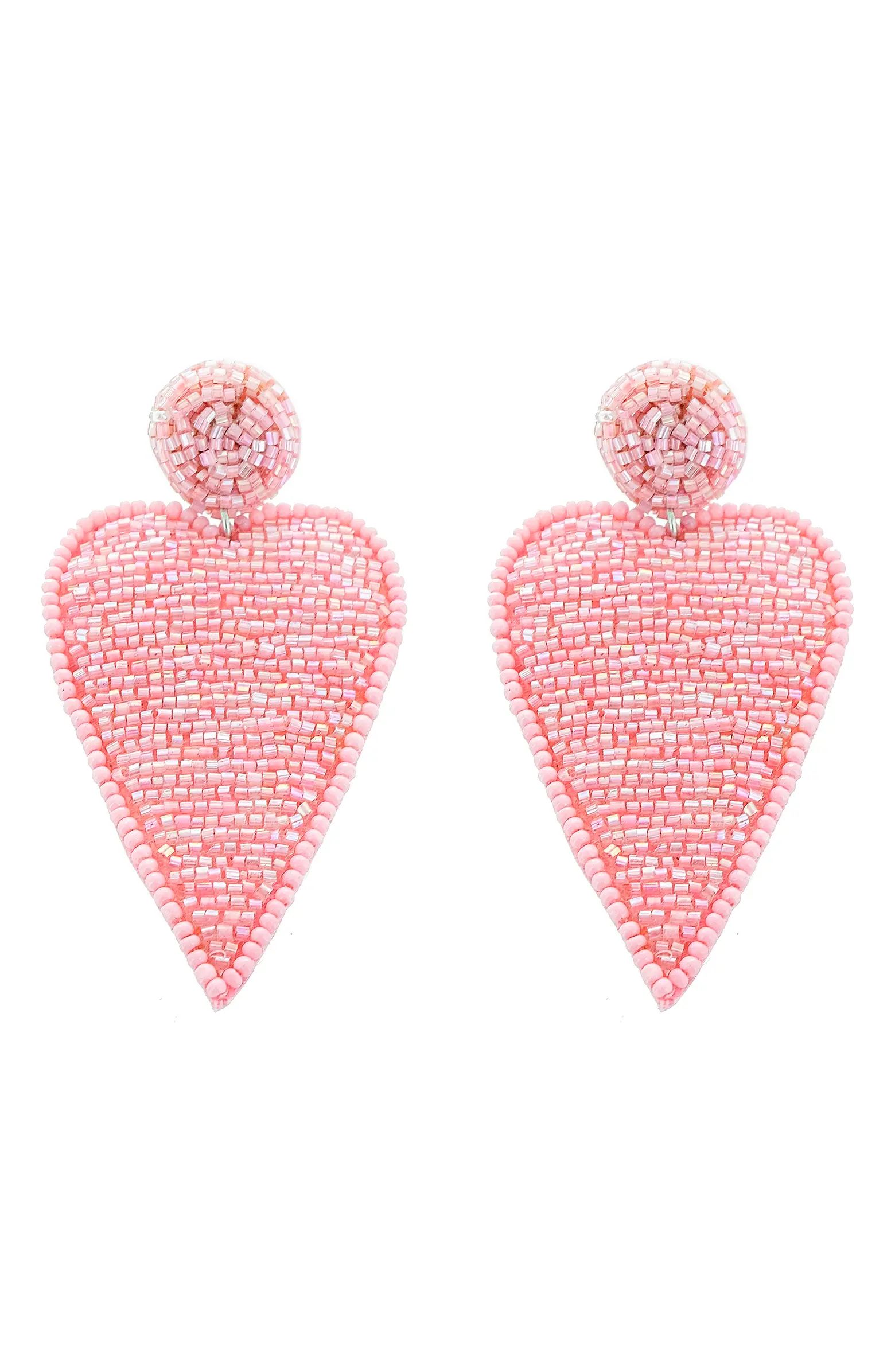 Panacea Pink Heart Drop Earrings | Nordstrom | Nordstrom