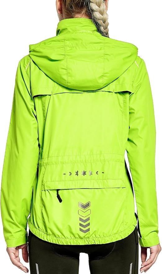 FitsT4 Sports Women's Cycling Running Jackets Lightweight Windproof Bike Windbreaker Reflective w... | Amazon (US)