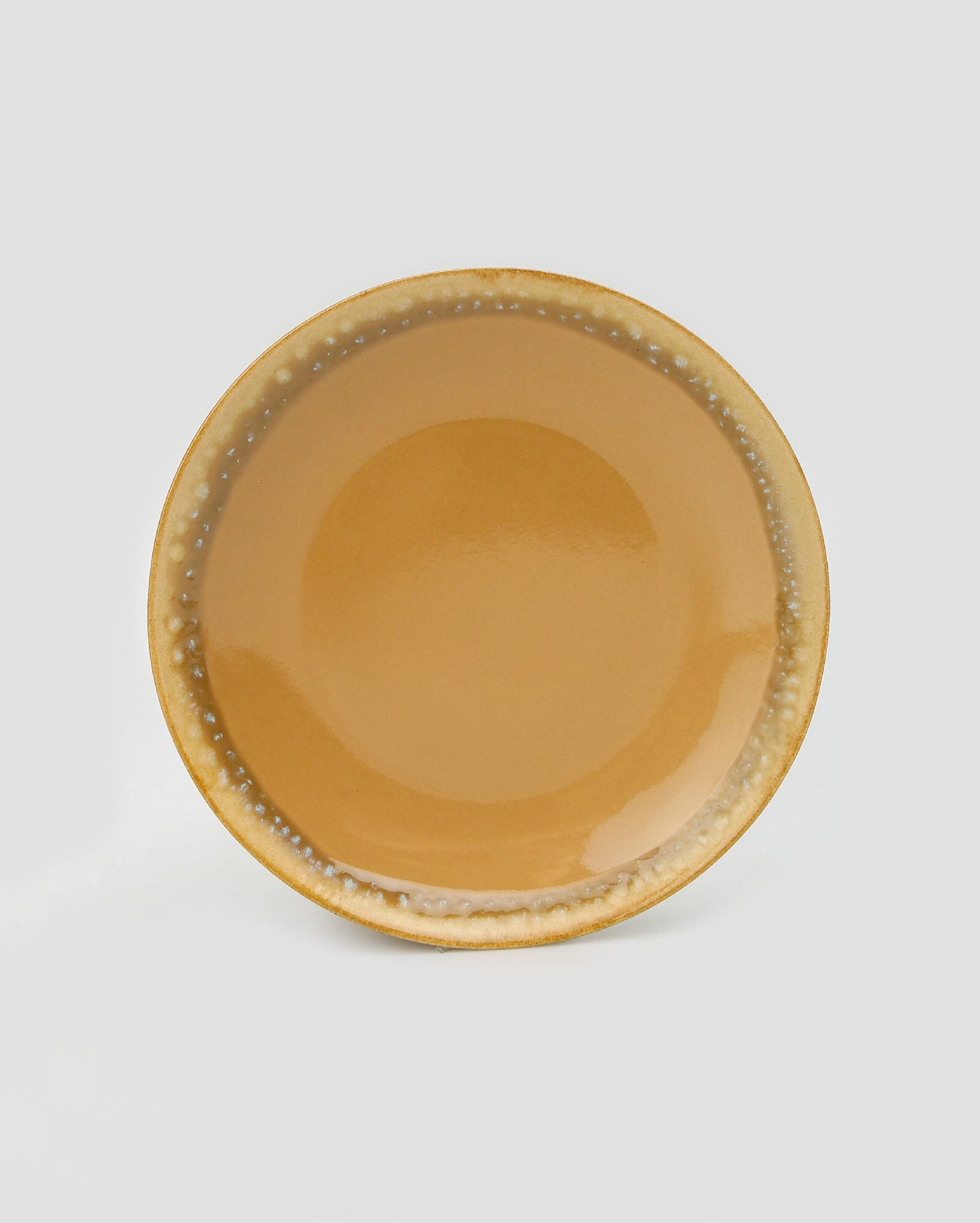 Prato de sobremesa cerâmica Gael 21cm marrom | Casa Riachuelo | Riachuelo (BR)