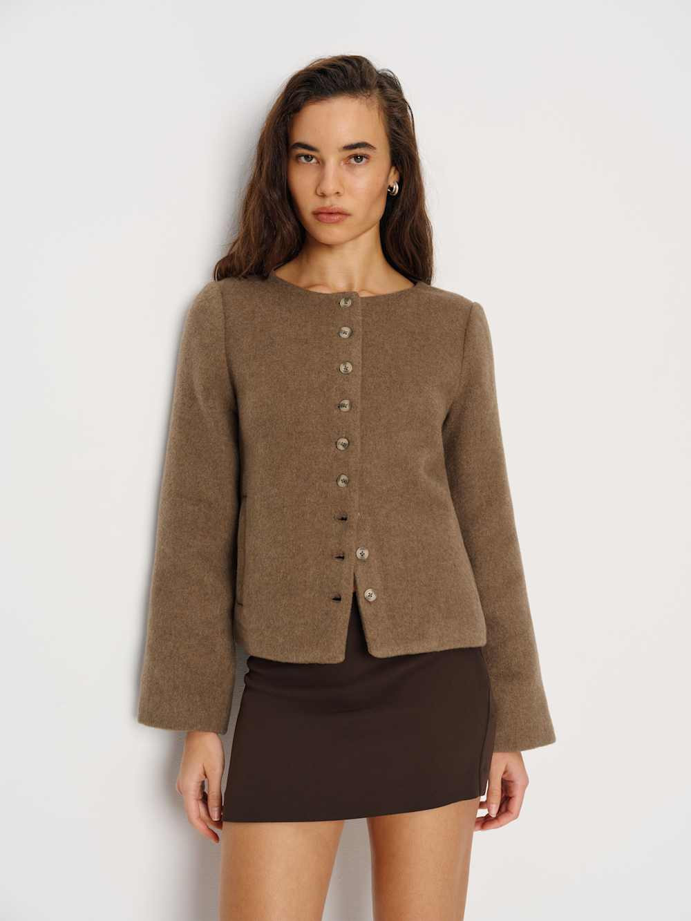 Lucia Wool Jacket | Reformation (Global)