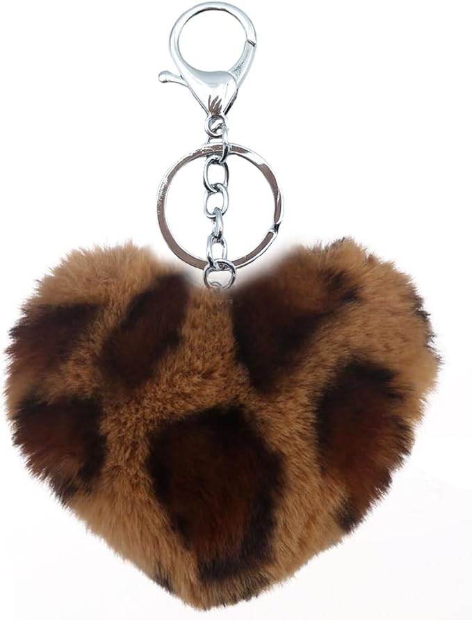 Unpafcxddyig Pom Pom Keychain Artificial Fur Ball Keychains Fluffy Tote Pendant Car Bag Charm | Amazon (US)