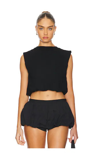 LIONESS Field Of Dreams Top in Black. - size XXS | Revolve Clothing (Global)