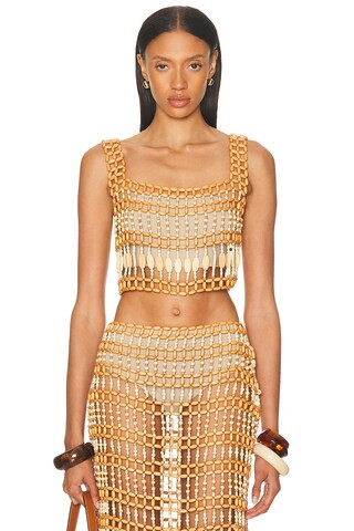 Staud Thatch Top in Neutral | FWRD 