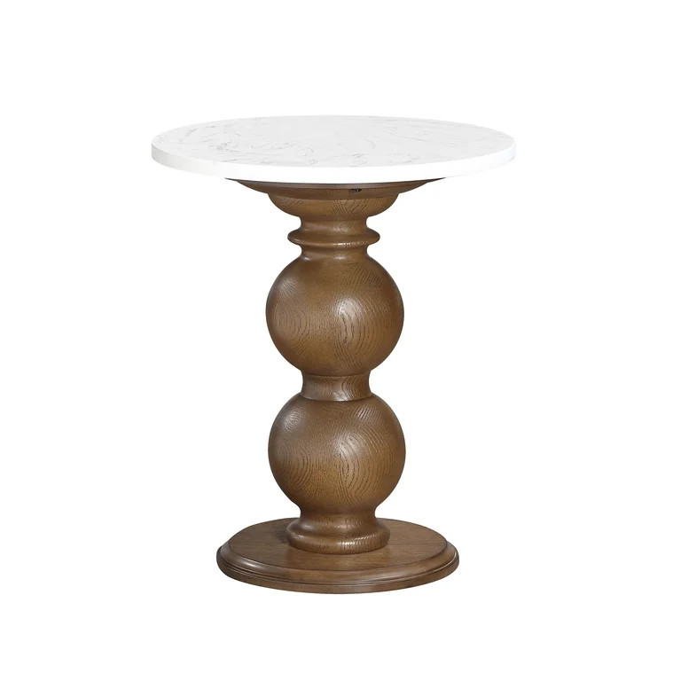 My Texas House Vivienne Marble Top End Table | Walmart (US)
