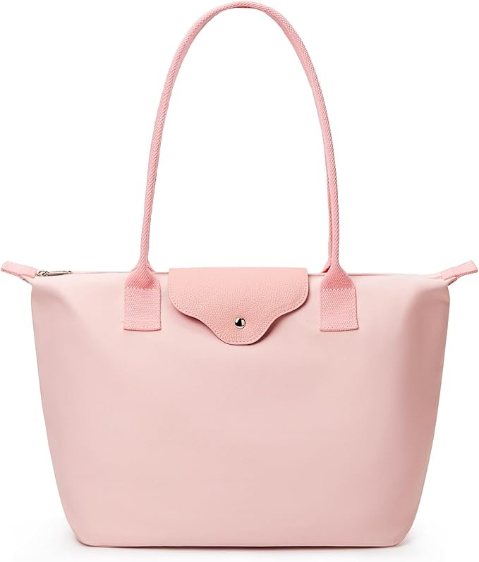 KALIDI FANCY FOREST Tote Bag for Women Nylon Top-Handle Purse,Shoulder Bag with Zipper Leisure Fo... | Amazon (US)