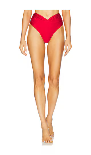 Claire Bikini Bottom in Scarlet Red | Revolve Clothing (Global)