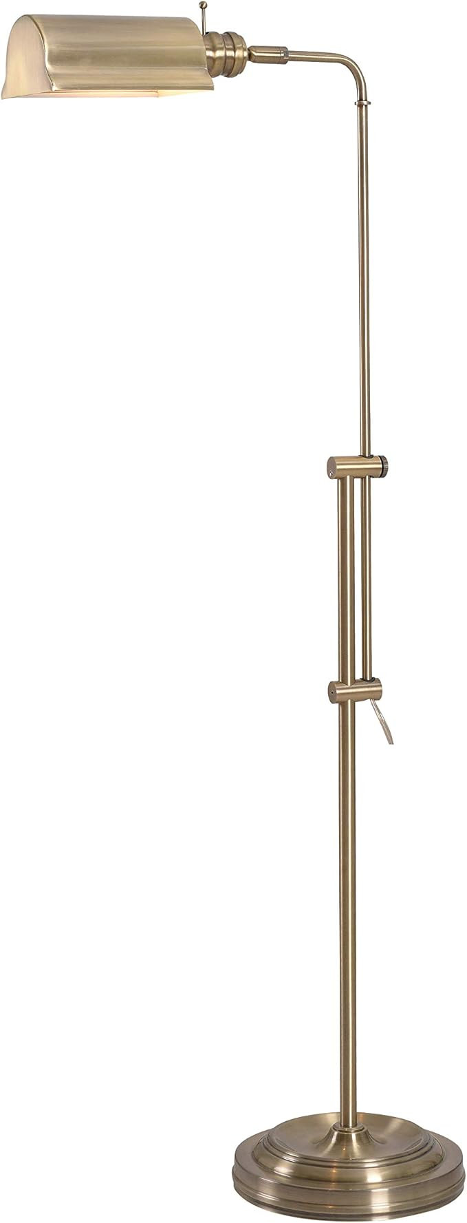 Kenroy Home 33055AB Denton Floor Lamp with Antique Brass Finish, Classic Style, 50" Height, 10.12... | Amazon (US)