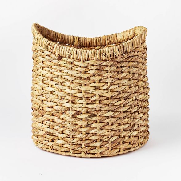 16.5" x 16" Chunky Round Woven Basket Natural - Threshold™ designed with Studio McGee | Target