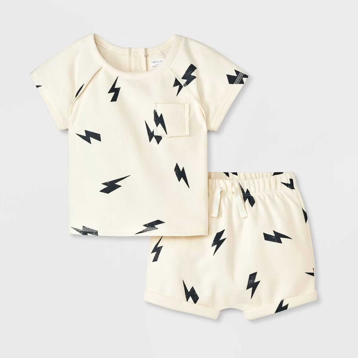 Grayson Mini Pocket Tee + Shorts Set: Bolt 6-9M | Target