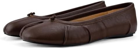 Tabi Ballet Flats for Women Dressy Casual Shoes Split Toe Wide Flats Light Weight Japanese Shoes | Amazon (US)