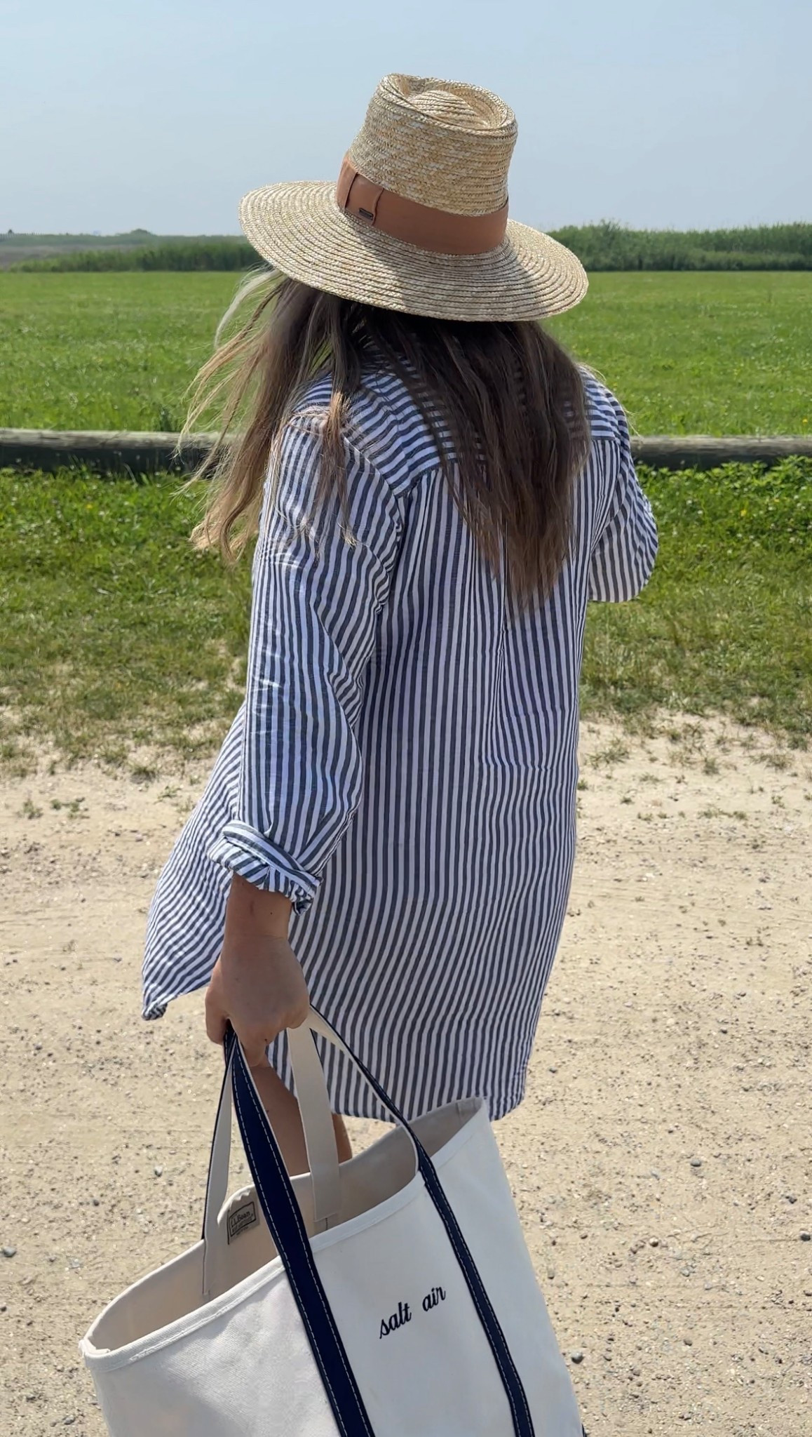 Dress is old jcrew but found similar with same composition and stripe from BR . I like a size up in these for flow and comfort but it will loosen with wear a bit. I am typically a medium but wearing a large in the linen button


#LTKSeasonal #LTKSaleAlert #LTKSwim