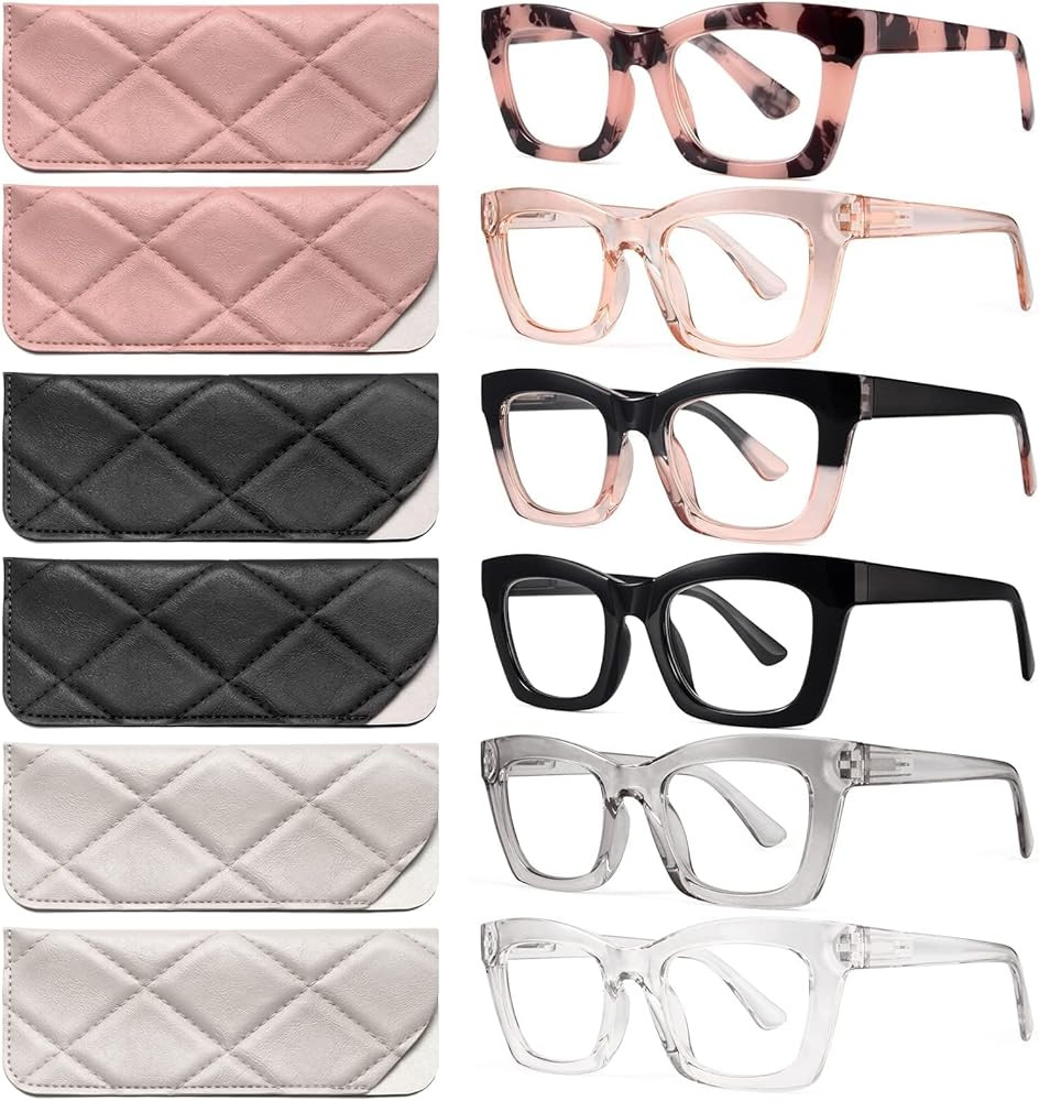 CCVOO Stylish Reading Glasses for Women, Eyeglasses, Blue Light Readers for Women, Computer Eye G... | Amazon (US)